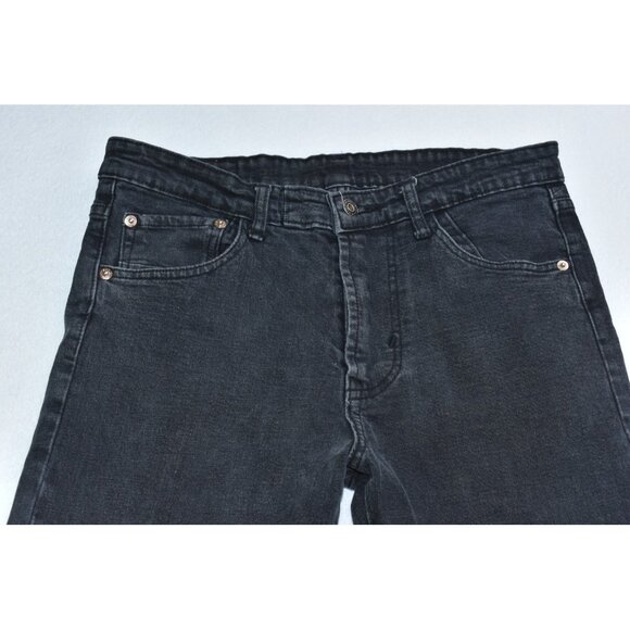 Levi's Wedgie Women's Jeans Size 32 Black Straight Mid Rise Stretch - Picture 3 of 14